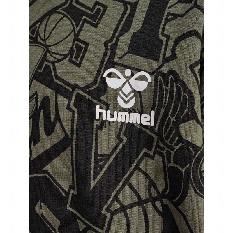 Sweat a Capuche Hummel Molt Enfant Vert Olive | 218610-993