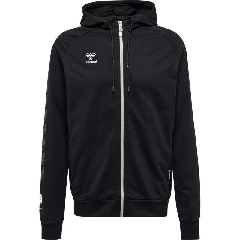 Sweat a Capuche Hummel Move Grid Cotton Zip Homme Noir | 122966-120