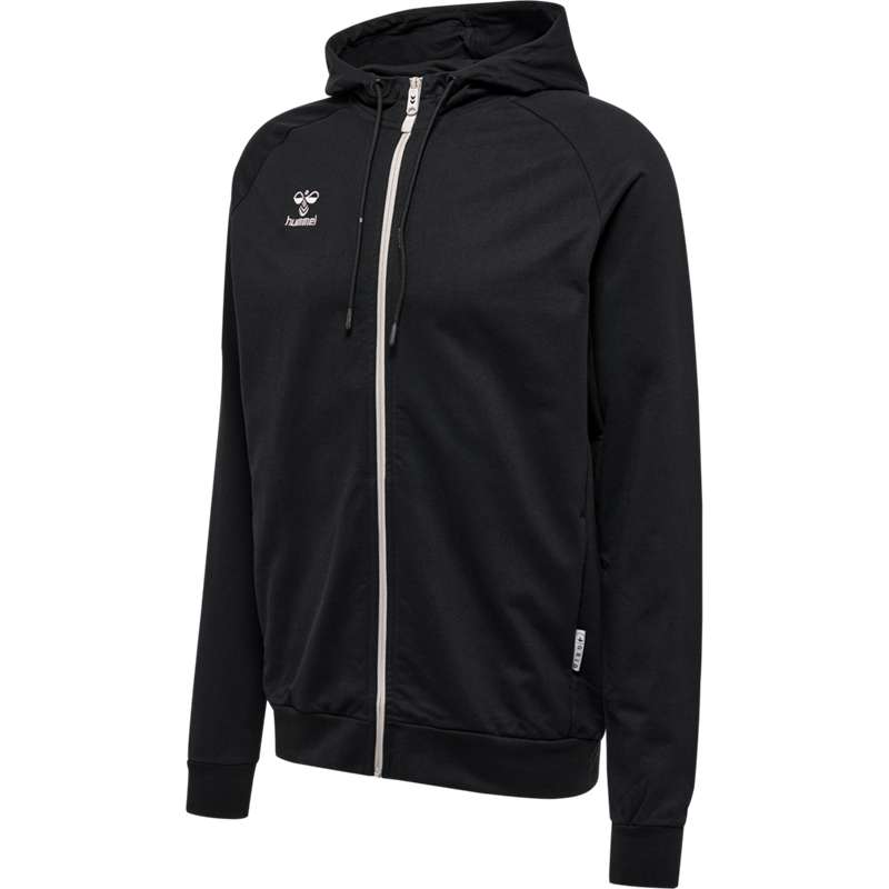 Sweat a Capuche Hummel Move Grid Cotton Zip Homme Noir | 122966-120