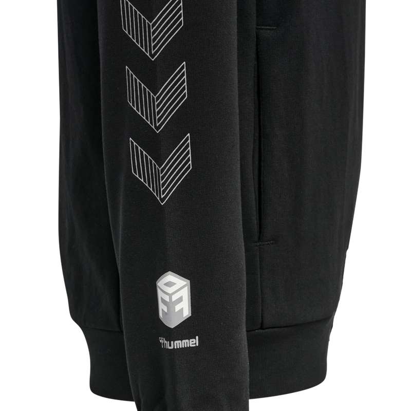 Sweat a Capuche Hummel Move Grid Cotton Enfant Noir | 767941-392