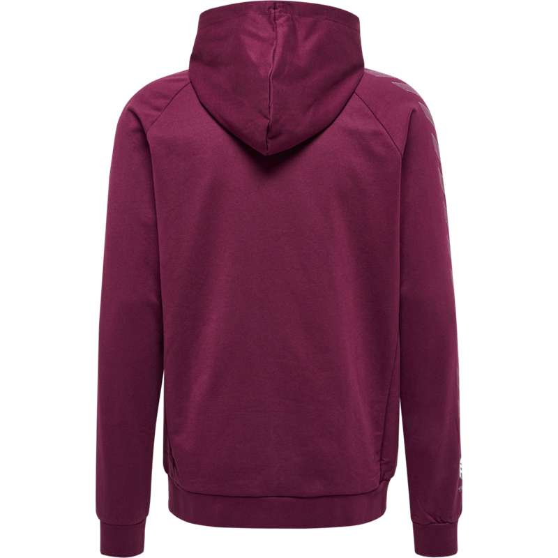 Sweat a Capuche Hummel Move Grid Cotton Zip Homme Bordeaux | 248496-104