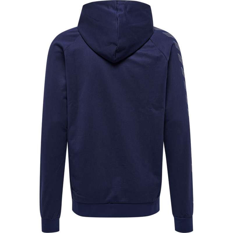 Sweat a Capuche Hummel Move Grid Cotton Zip Homme Bleu Marine | 480991-519