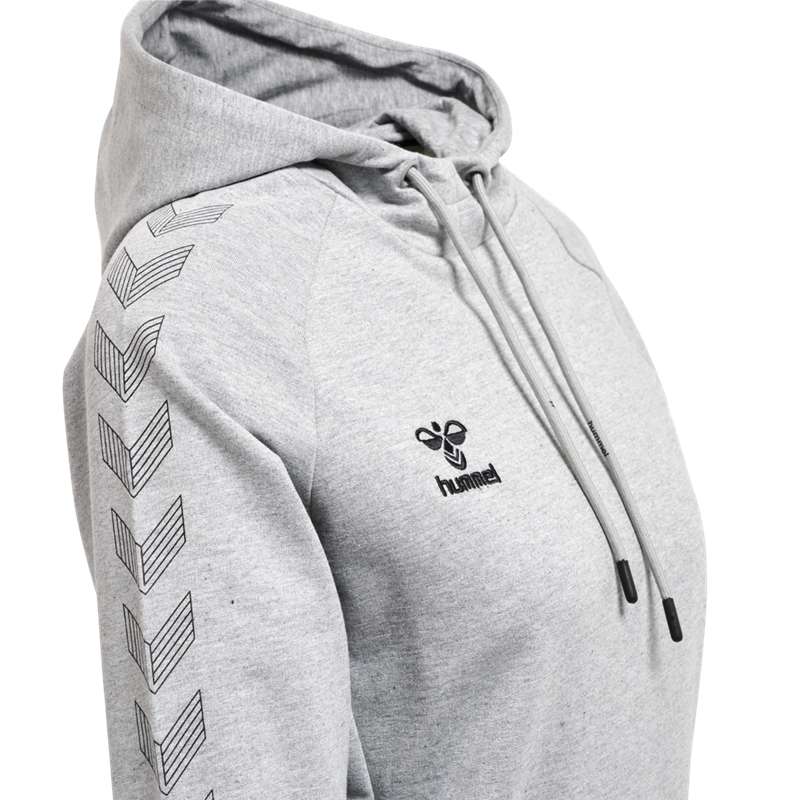 Sweat a Capuche Hummel Move Grid Cotton Femme Grise | 302435-348