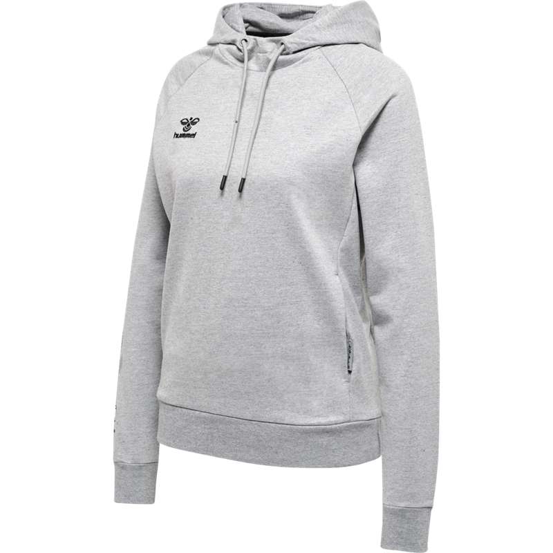 Sweat a Capuche Hummel Move Grid Cotton Femme Grise | 302435-348