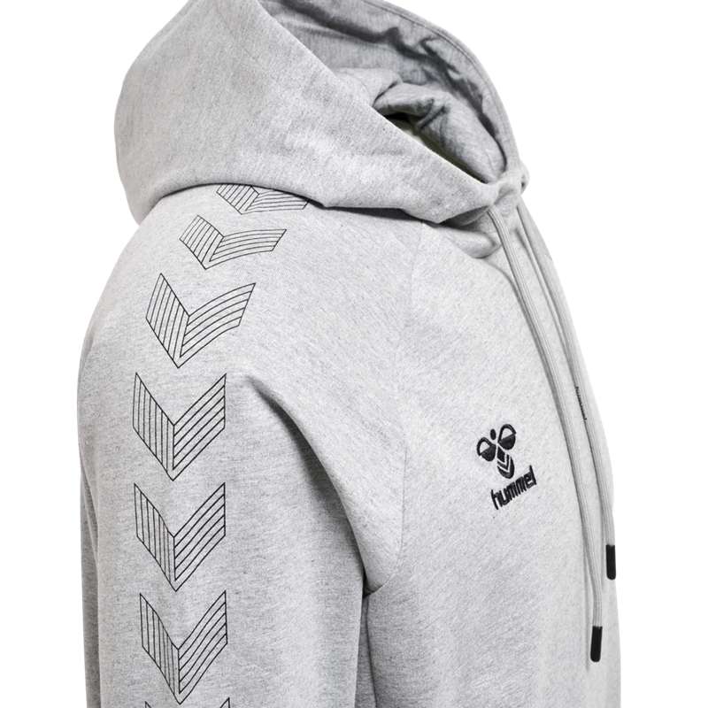 Sweat a Capuche Hummel Move Grid Cotton Homme Grise | 015064-480