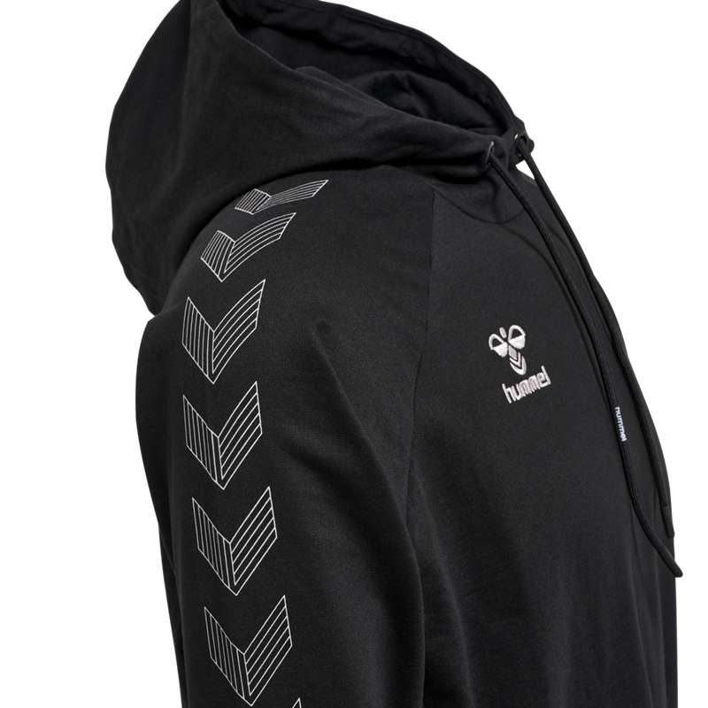 Sweat a Capuche Hummel Move Grid Cotton Homme Noir | 847932-663