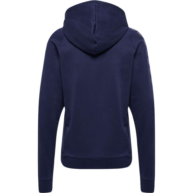 Sweat a Capuche Hummel Move Grid Cotton Femme Bleu Marine | 439440-836