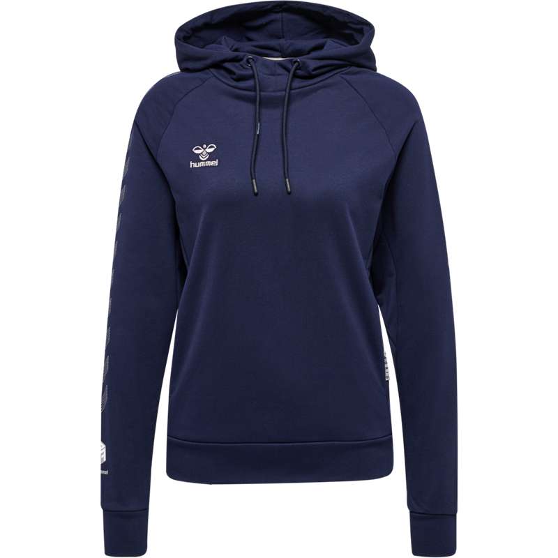 Sweat a Capuche Hummel Move Grid Cotton Femme Bleu Marine | 439440-836