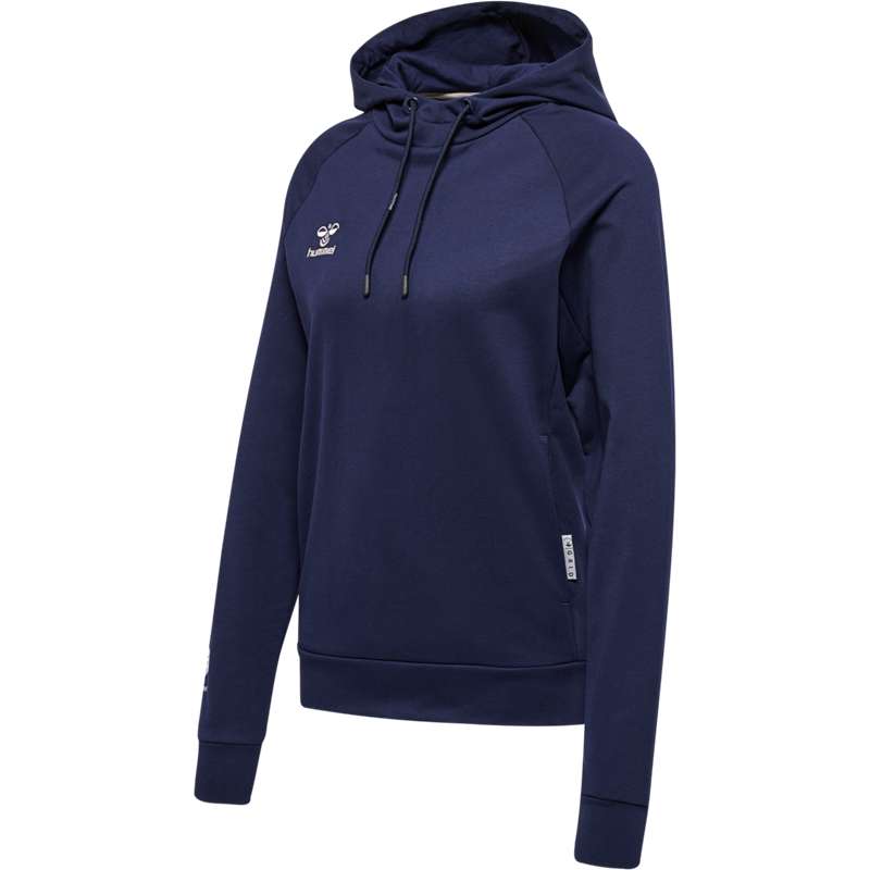 Sweat a Capuche Hummel Move Grid Cotton Femme Bleu Marine | 439440-836