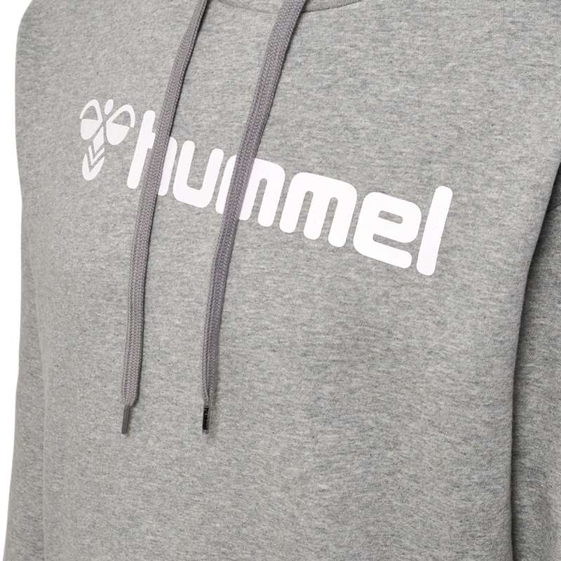 Sweat a Capuche Hummel Mover Cotton Homme Grise | 356075-612