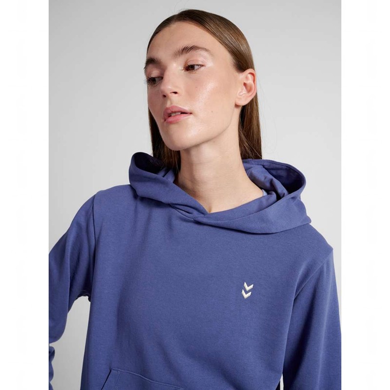Sweat a Capuche Hummel Pulse W Sweat Femme Bleu | 884227-190