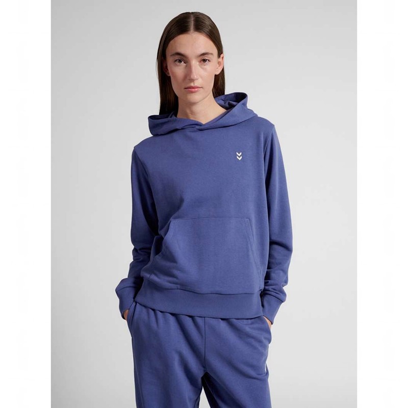 Sweat a Capuche Hummel Pulse W Sweat Femme Bleu | 884227-190