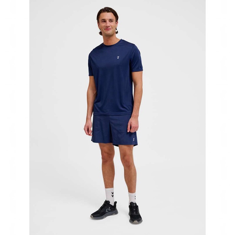 Sweat a Capuche Hummel Pulse Workout Homme Bleu Marine | 414927-776