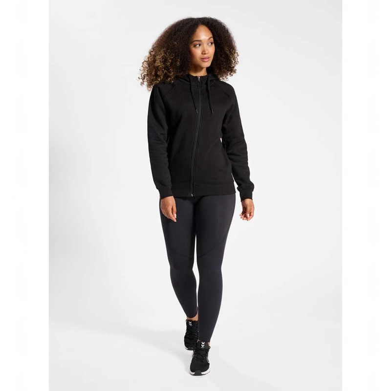 Sweat a Capuche Hummel Red Classic Zip Femme Noir | 062023-910
