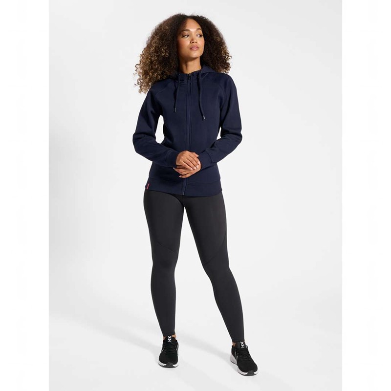 Sweat a Capuche Hummel Red Classic Zip Femme Bleu Marine | 164546-732