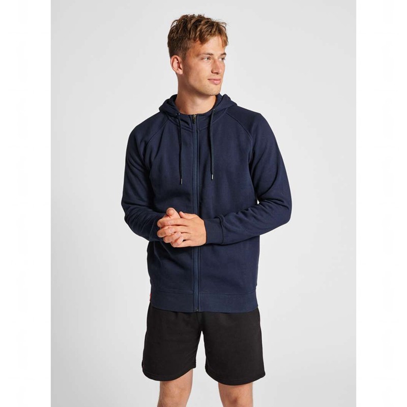 Sweat a Capuche Hummel Red Classic Zip Homme Bleu Marine | 663208-636