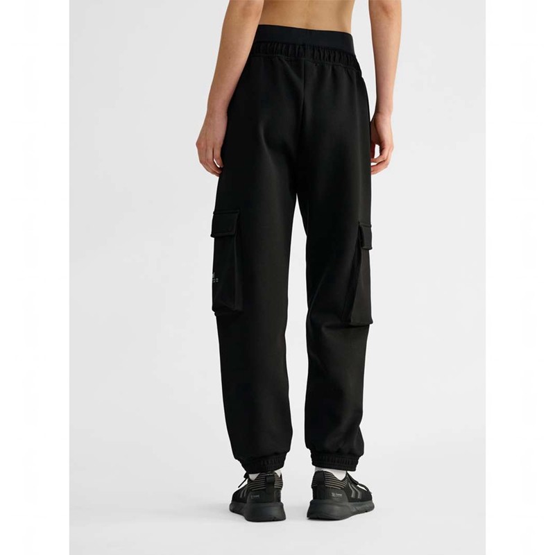 Sweat a Capuche Hummel Tech Fleece Loose Cargo Femme Noir | 592442-710