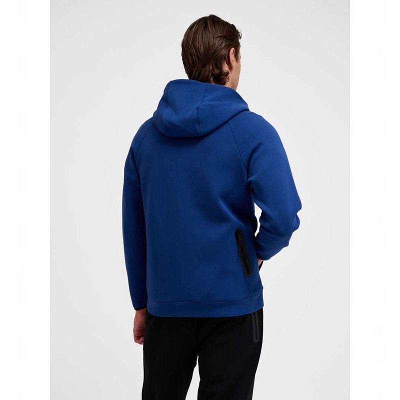Sweat a Capuche Hummel Tech Fleece Regular Zip Homme Bleu | 776353-913