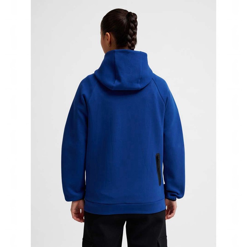 Sweat a Capuche Hummel Tech Fleece Regular Zip Homme Bleu | 776353-913