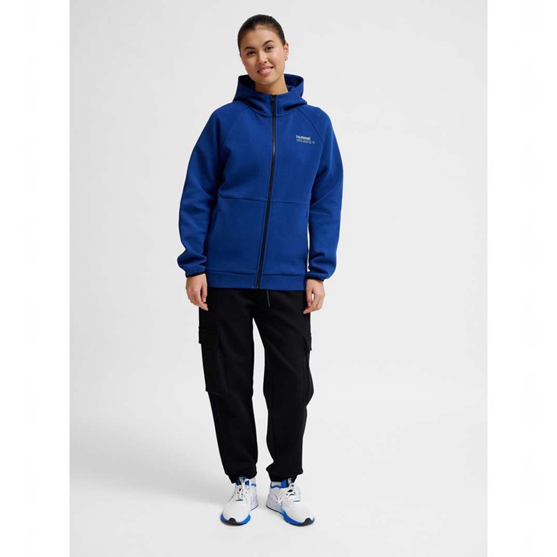 Sweat a Capuche Hummel Tech Fleece Regular Zip Homme Bleu | 776353-913