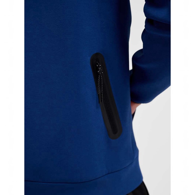 Sweat a Capuche Hummel Tech Fleece Regular Zip Homme Bleu | 776353-913