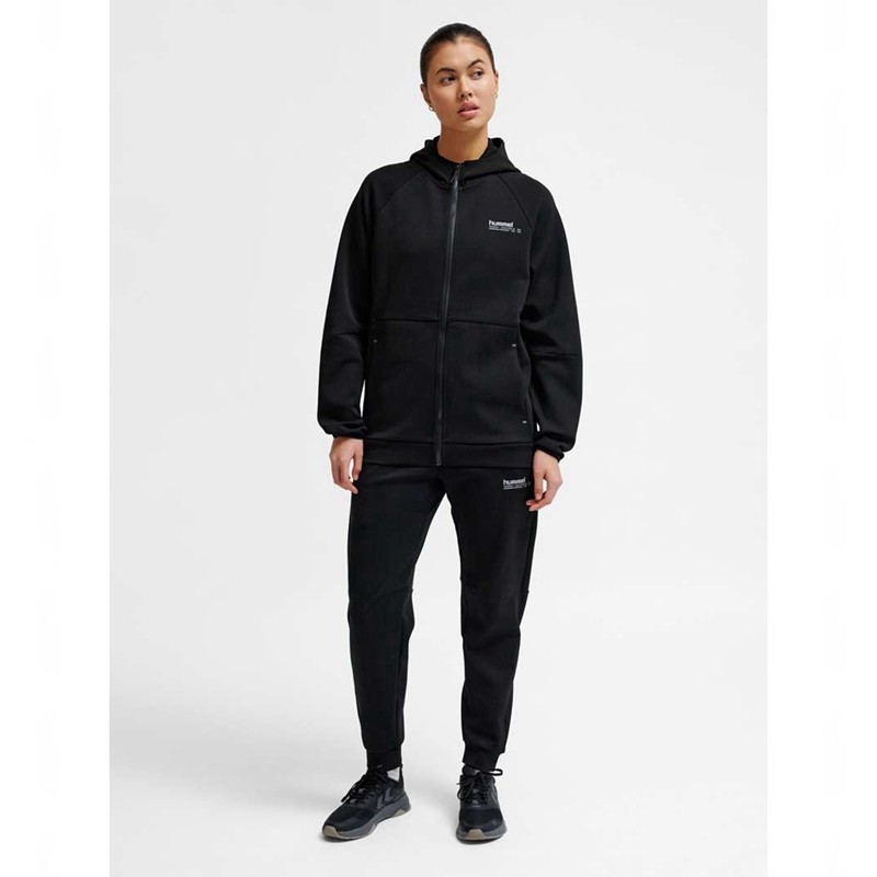 Sweat a Capuche Hummel Tech Fleece Regular Zip Homme Noir | 092904-872