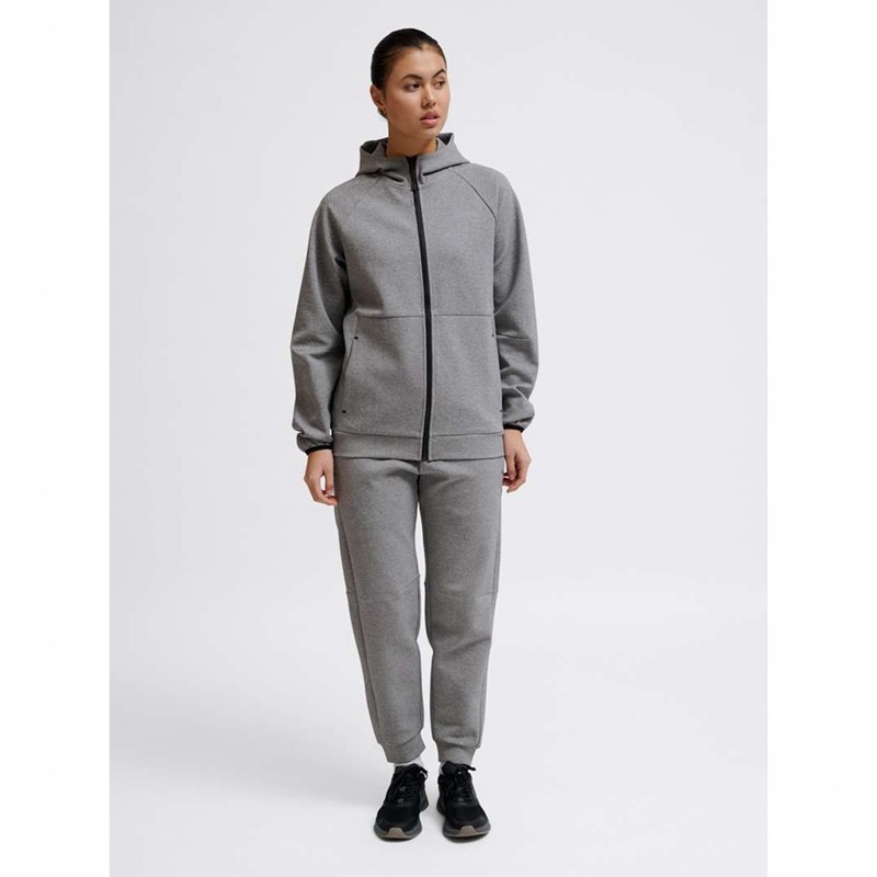 Sweat a Capuche Hummel Tech Fleece Regular Zip Homme Grise | 894053-785