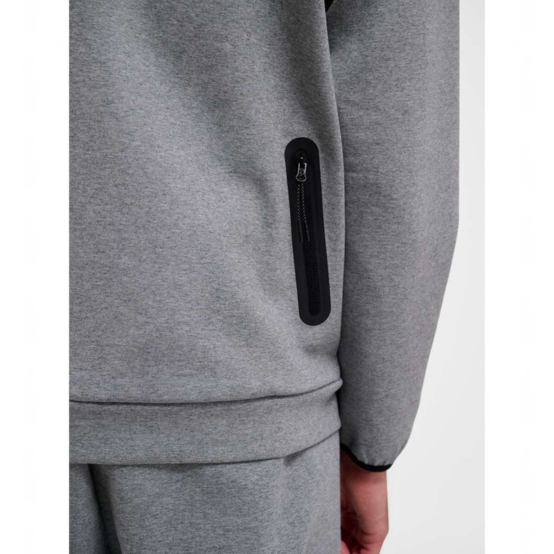 Sweat a Capuche Hummel Tech Fleece Regular Zip Homme Grise | 894053-785