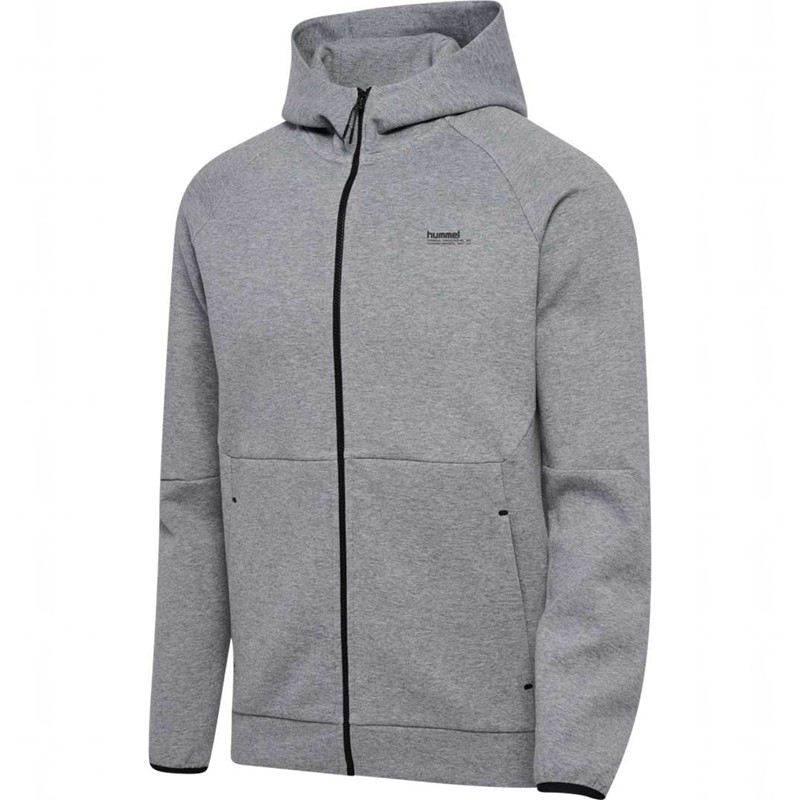 Sweat a Capuche Hummel Tech Fleece Regular Zip Homme Grise | 894053-785