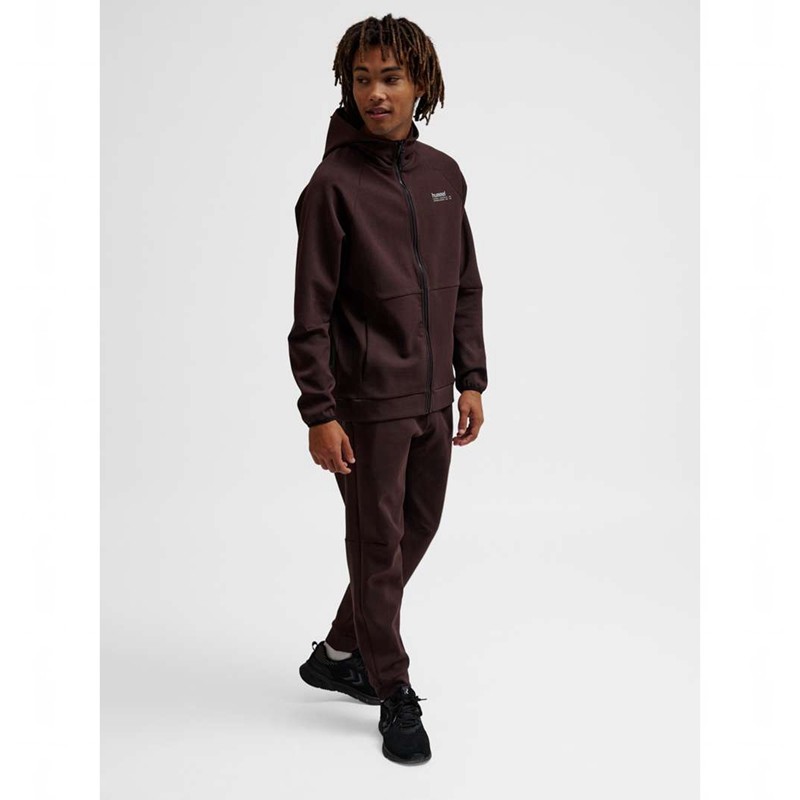 Sweat a Capuche Hummel Tech Fleece Regular Zip Homme Chocolat | 082898-946