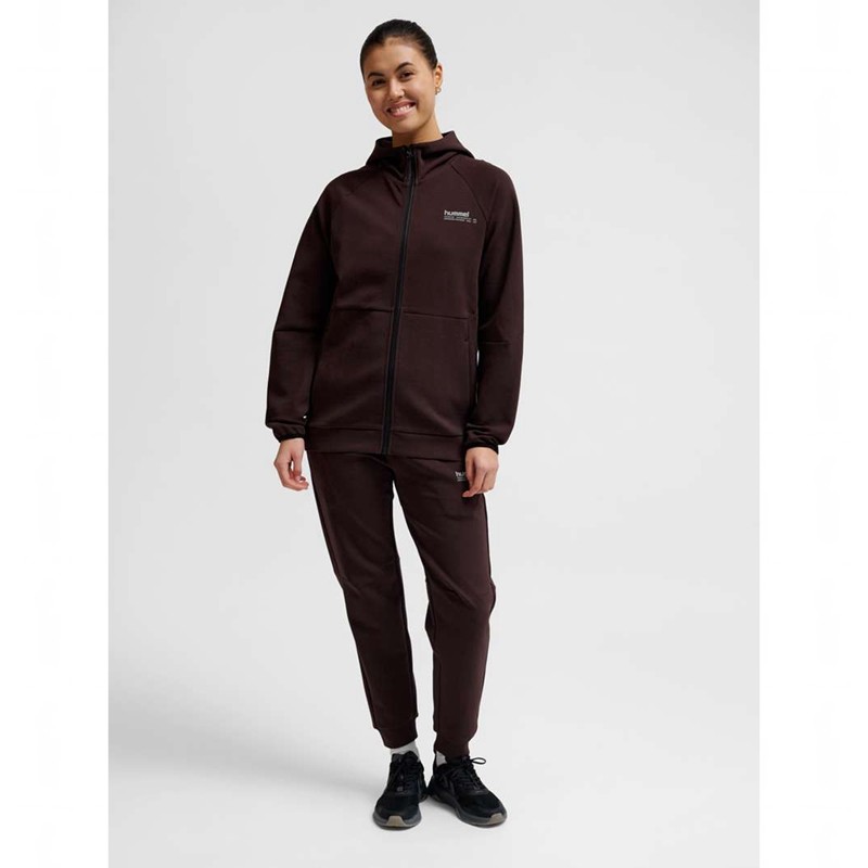 Sweat a Capuche Hummel Tech Fleece Regular Zip Homme Chocolat | 082898-946
