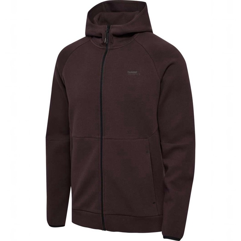 Sweat a Capuche Hummel Tech Fleece Regular Zip Homme Chocolat | 082898-946