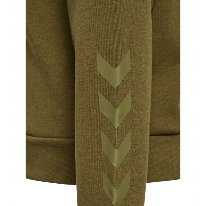 Sweat a Capuche Hummel Travel Sweat Femme Vert Olive | 870311-816