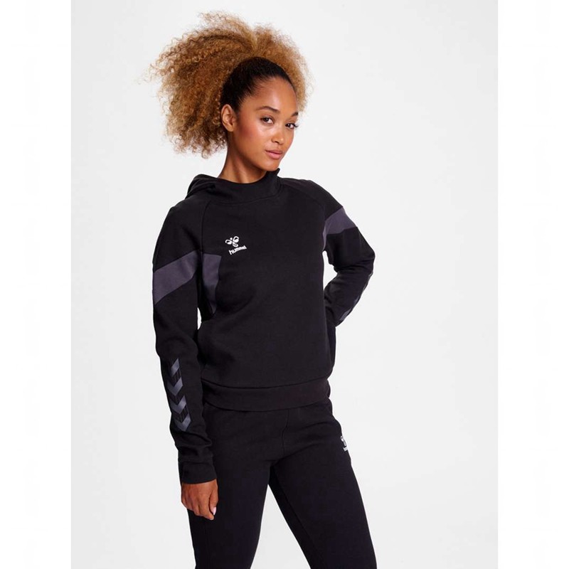 Sweat a Capuche Hummel Travel Sweat Femme Noir | 775498-740