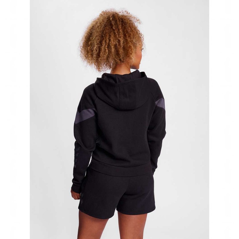 Sweat a Capuche Hummel Travel Zip Femme Noir | 317756-914