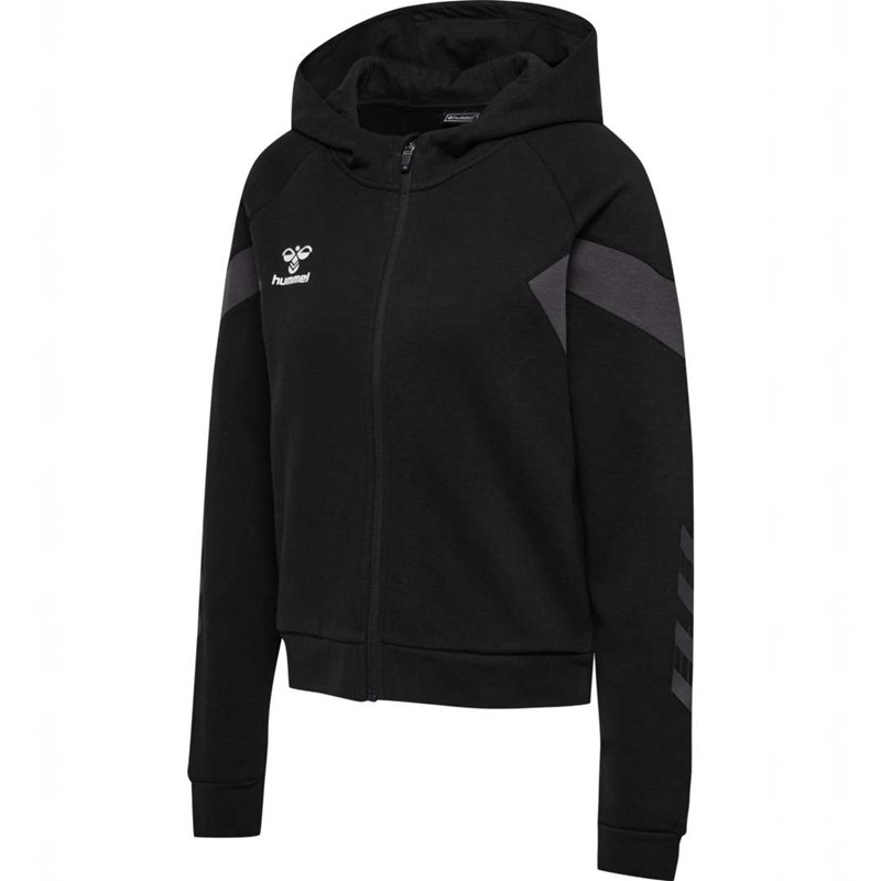 Sweat a Capuche Hummel Travel Zip Femme Noir | 317756-914