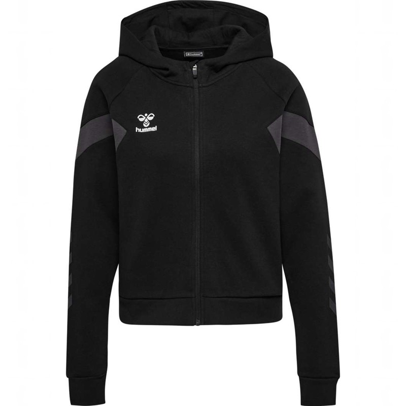 Sweat a Capuche Hummel Travel Zip Femme Noir | 317756-914