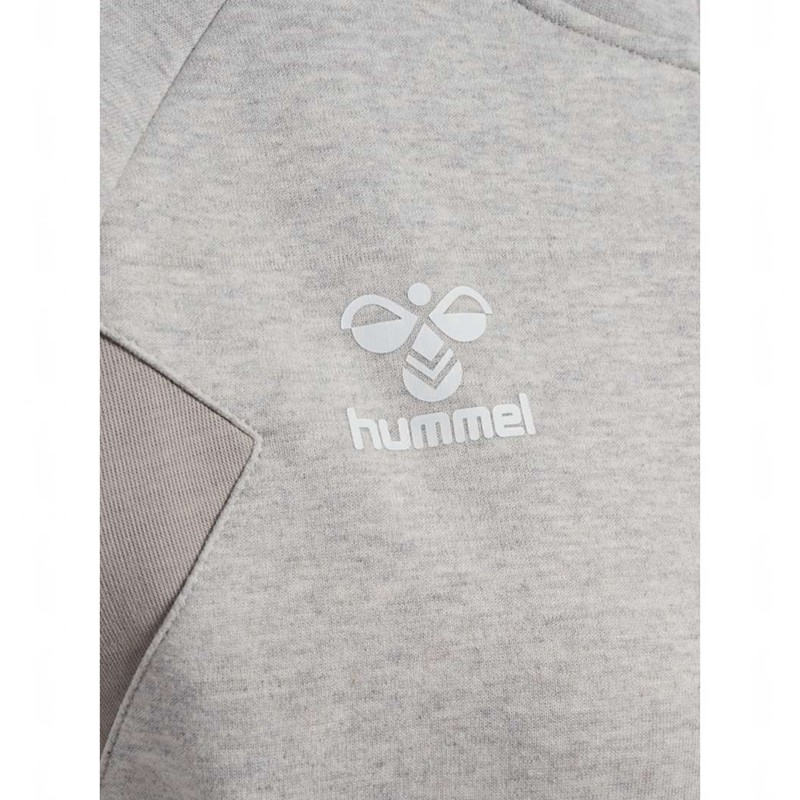 Sweat a Capuche Hummel Travel Zip Femme Grise | 219536-799