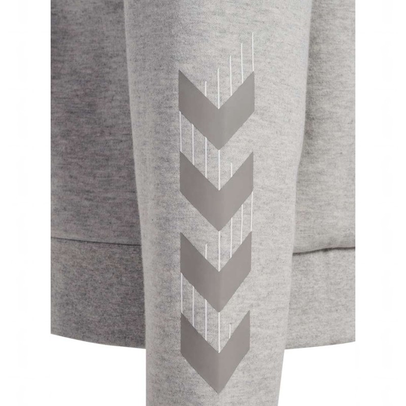 Sweat a Capuche Hummel Travel Zip Femme Grise | 219536-799