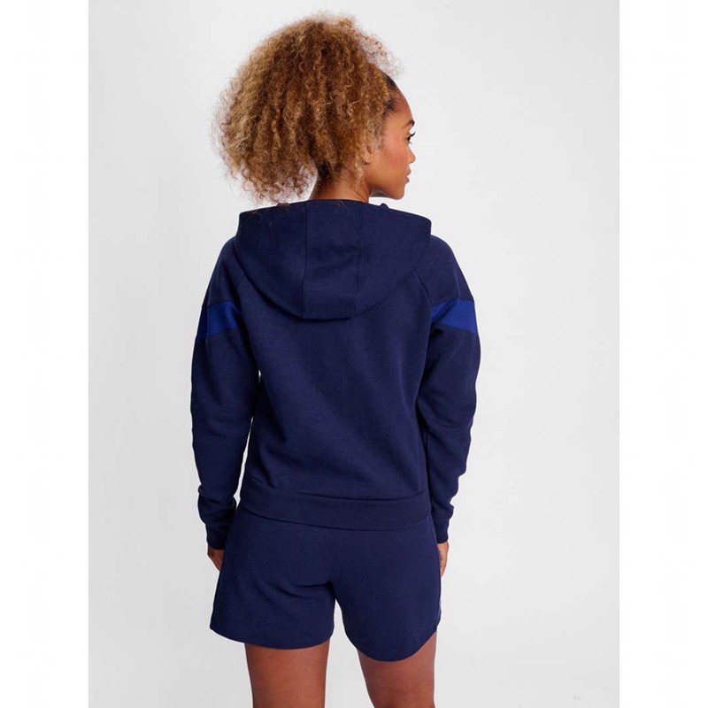 Sweat a Capuche Hummel Travel Zip Femme Bleu Marine | 380819-246