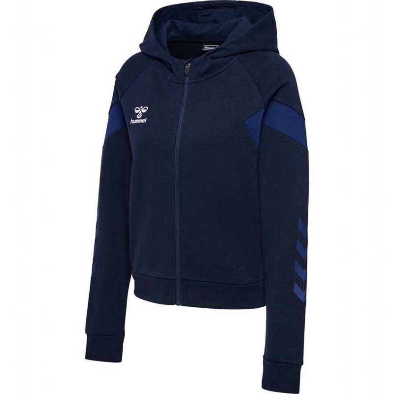 Sweat a Capuche Hummel Travel Zip Femme Bleu Marine | 380819-246