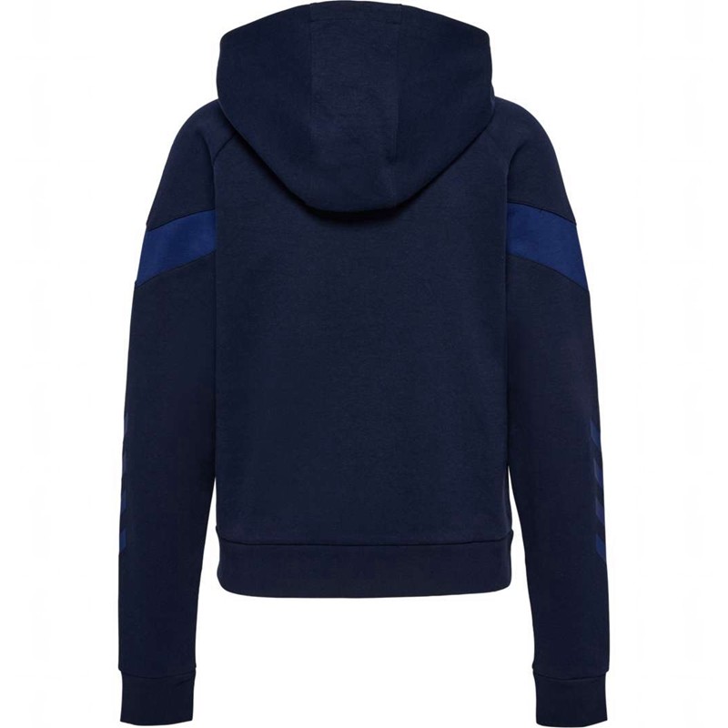 Sweat a Capuche Hummel Travel Zip Femme Bleu Marine | 380819-246