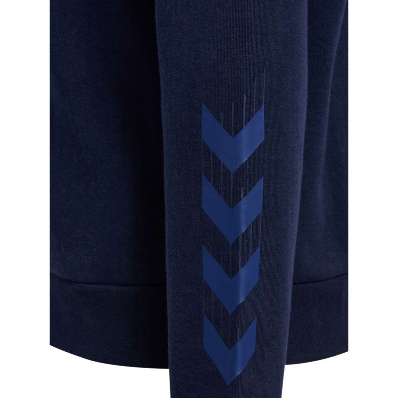 Sweat a Capuche Hummel Travel Zip Femme Bleu Marine | 380819-246