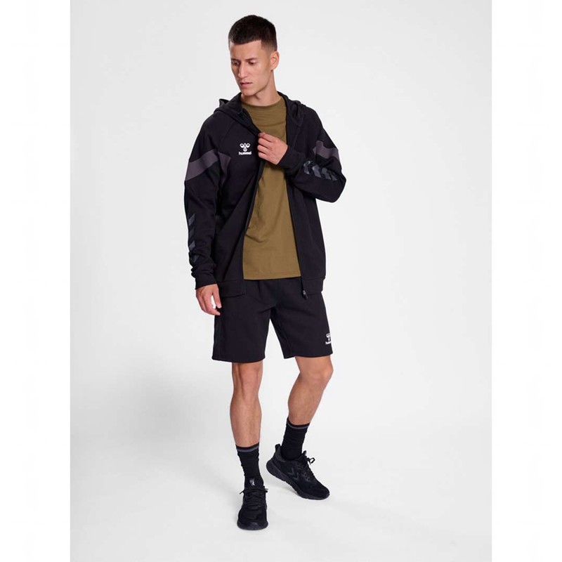 Sweat a Capuche Hummel Travel Zip Homme Noir | 804106-546