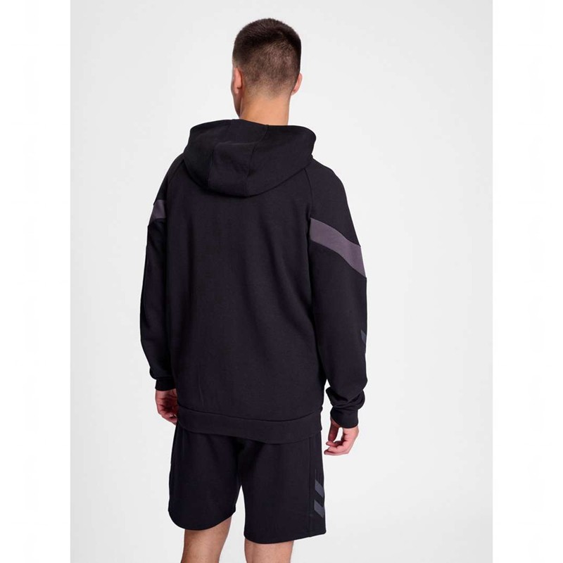 Sweat a Capuche Hummel Travel Zip Homme Noir | 804106-546