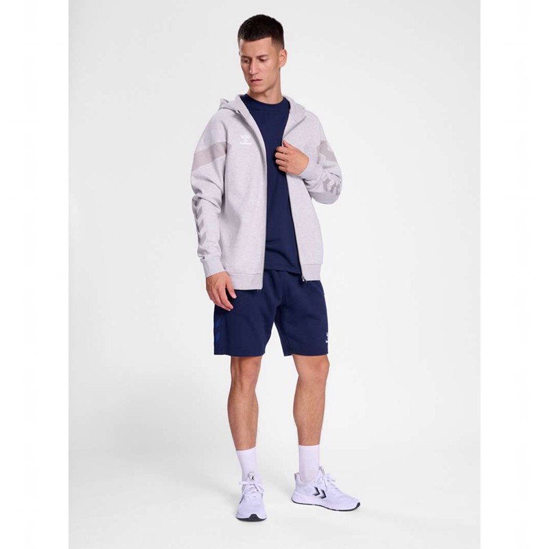 Sweat a Capuche Hummel Travel Zip Homme Grise | 301772-858