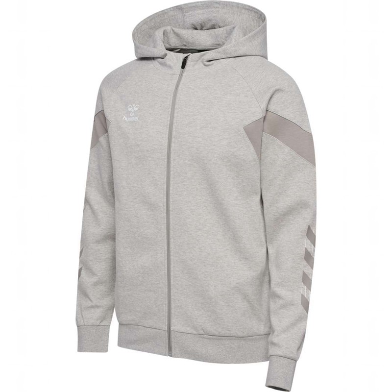 Sweat a Capuche Hummel Travel Zip Homme Grise | 301772-858