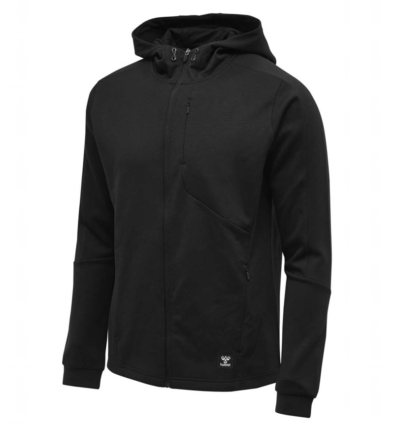 Sweat a Capuche Hummel Tropper Zip Homme Noir | 515382-621
