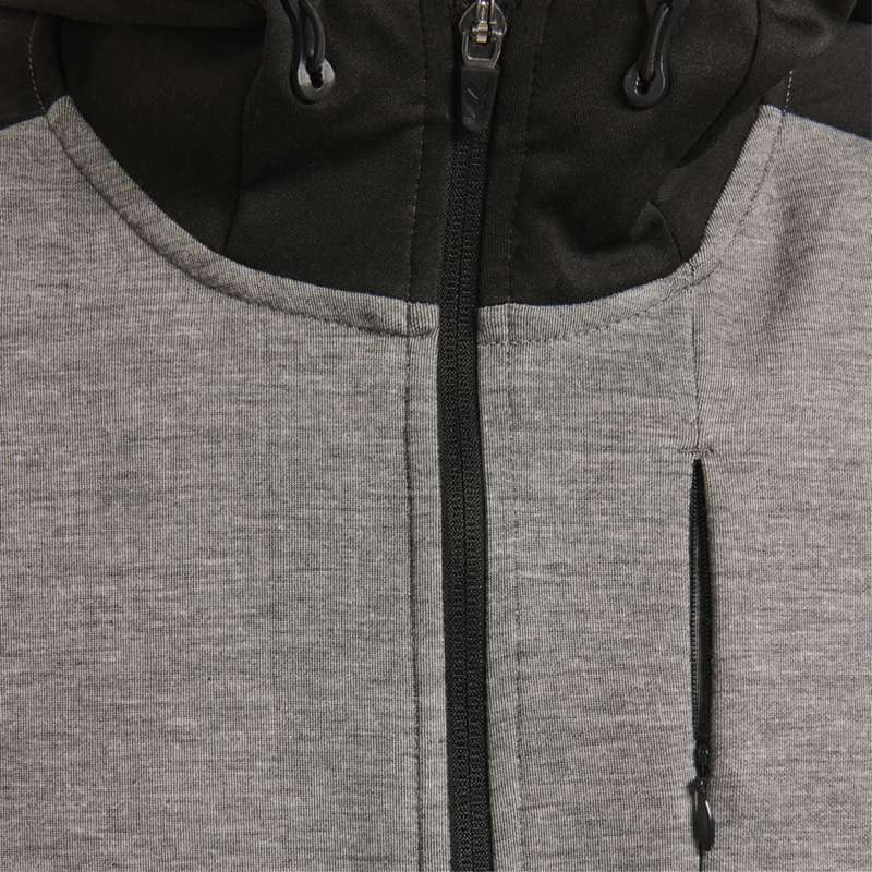 Sweat a Capuche Hummel Tropper Zip Homme Grise | 137600-703