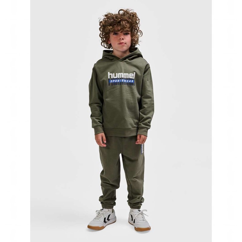Sweat a Capuche Hummel Tukas Enfant Vert Olive | 597351-999